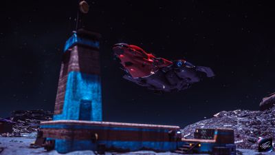 Starlancer coming in for a landing